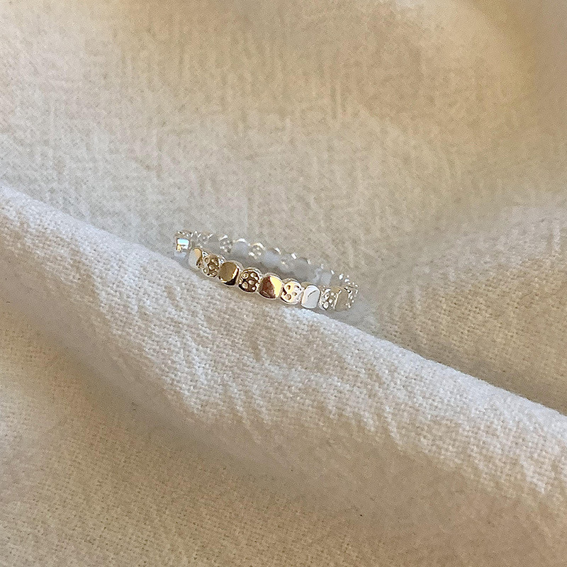 Srebrna ura v obliki črke A, ženska, zglobni prstan za prst, edinstven dizajn, lahek luksuz, nov trend 2023_voghion.com