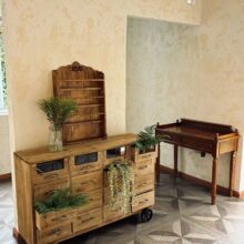 十六斗柜复古实木做旧美式乡村欧美风简易储物柜抽屉展示玄关柜子