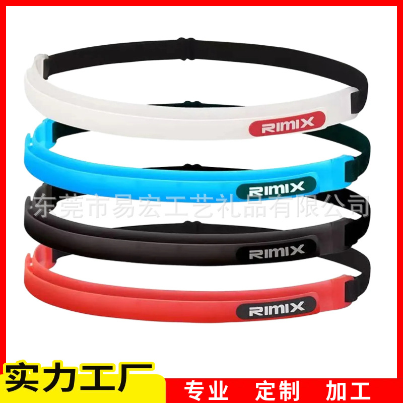 Silicone Sweatband for Men, Sports Sweat-Absorbing Headband, Soft Elastic Rope Anti-Sweat Band for Women, Suitable for Cycling, Running, Basketball, Sweat Prevention