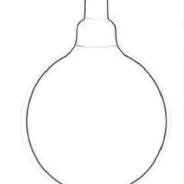 Вращающийся испаритель, роторная бутылка, бутылка испарения, фланцевое соединение 5л.