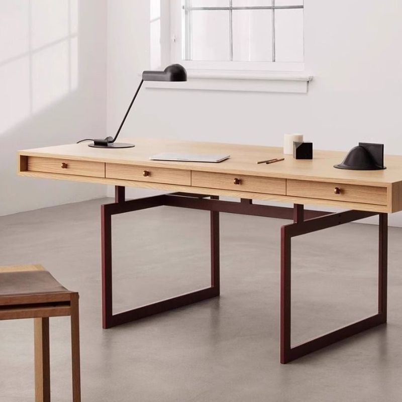 Solid Wood Desk Model with Drawers, Home Computer Desk, Study Desk, Bedroom Desk, Makeup Desk, New Model in Stock