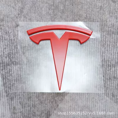Suitable for Tesla Model 3Y, Car logo - modification-and-replacement-can-be-shipped-on-behalf-of-one-piece-back-label-old-style-3-with-curvature