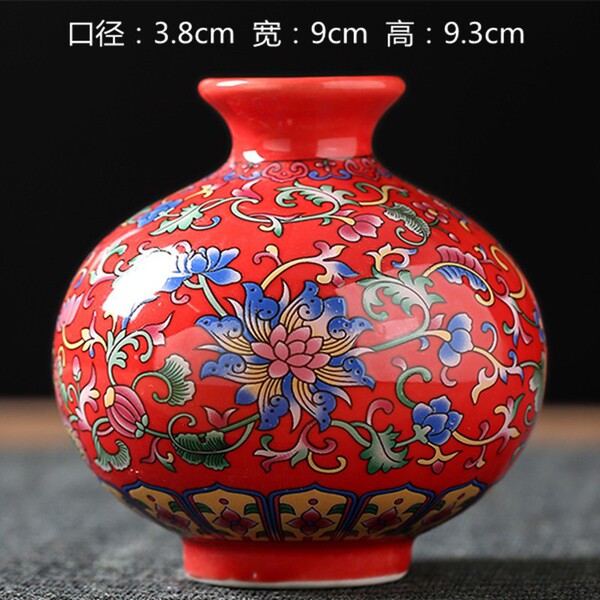 Ceramic retro enamel flower-shaped