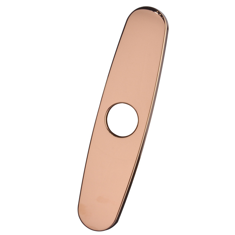 Suministro directo de fábrica 304 acero inoxidable cepillado grifo de la cocina 10 pulgadas placa decorativa baño base 6 pulgadas cubierta