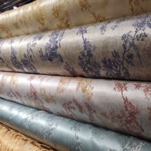 丝毛提花缎真丝羊毛面料花语灯彩激光定位喷绘38姆米140门幅