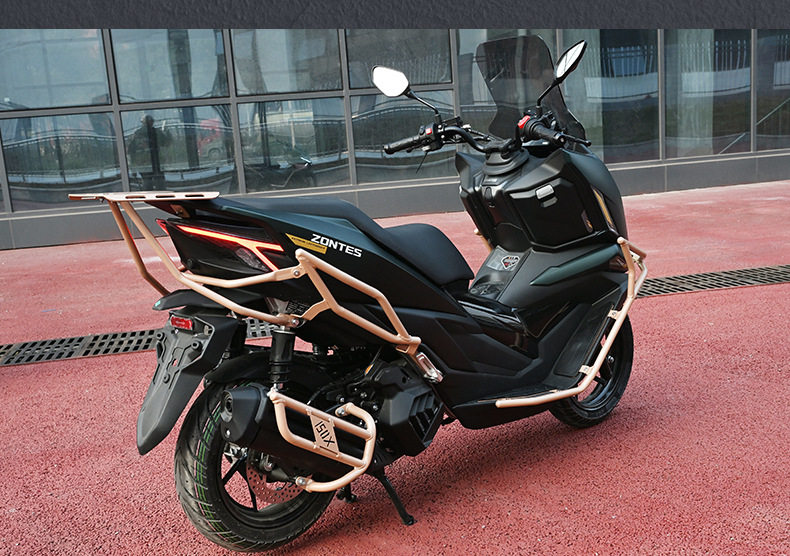 Suitable for Shengshi 150X Motorcycle Crash Bars, Anti-Fall Front and Rear Exhaust Pipe Bumpers, Rear Tail Rack, Windshield Modification
