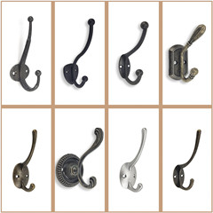 European retro coat hooks, bathroom and kitchen door wall hanging modern coat hooks, foreign trade, antique furniture hardware accessories