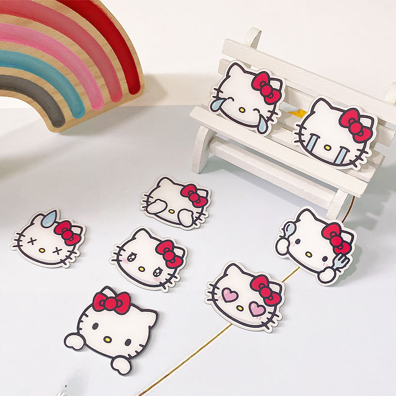New Cute Acrylic Hair Clip Wholesale Kitty Cat Hairpin Cute Girl Hair Accessory Duckbill Clip Little Girl Hair Accessory