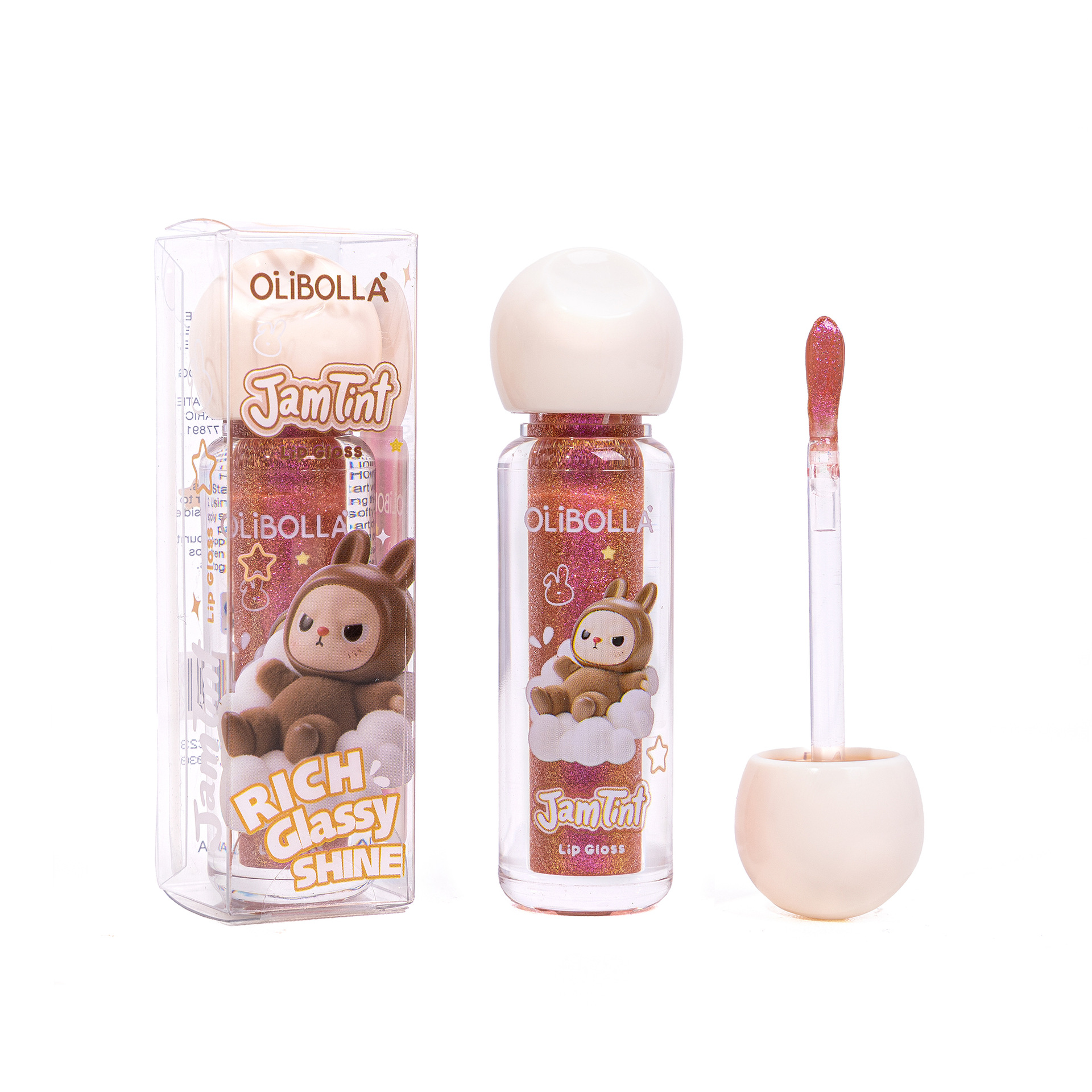 Esmalte labial brillante de lápido de lápido brillante de lápido brillante
