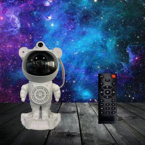 Astronaut Bluetooth starry sky projector lamp USB full-color star and moon white noise astronaut laser atmosphere night light