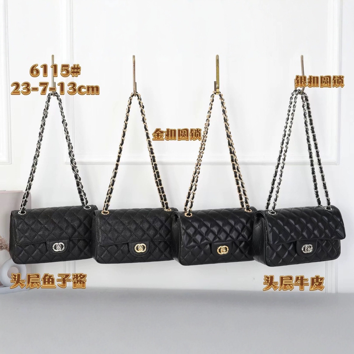 牛皮菱格链条包小香家羊皮CF2.55单肩斜挎女包带原标潮流新款