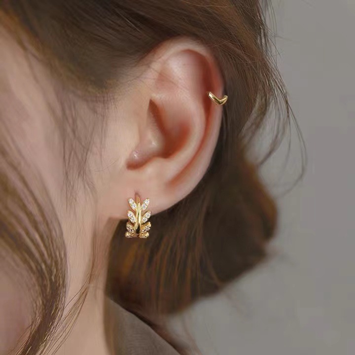 Ear clips, earrings, silver 925 sample, no pierced ears