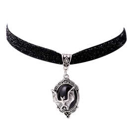 欧美哥特Gothic蝙蝠项链维多利亚项链吸血鬼蝙蝠吊坠万圣节圣诞节