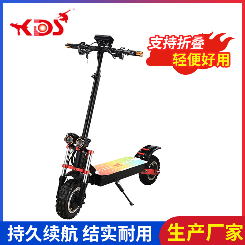 Qatlanan elektrik skuteri, işıqlı pedal, açıq hava üçün