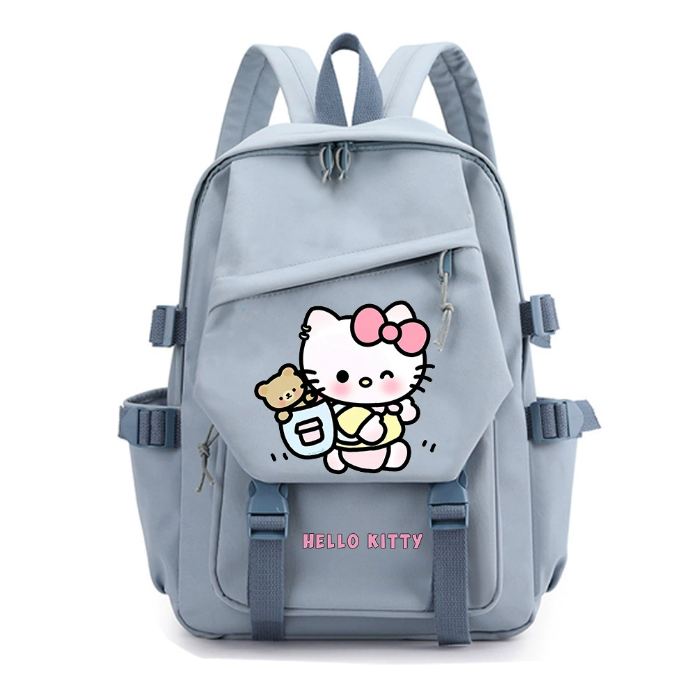 Привет Китти, Hello Kitty, мультяшный школьный рюкзак, вместительный рюкзак, для средней школы
