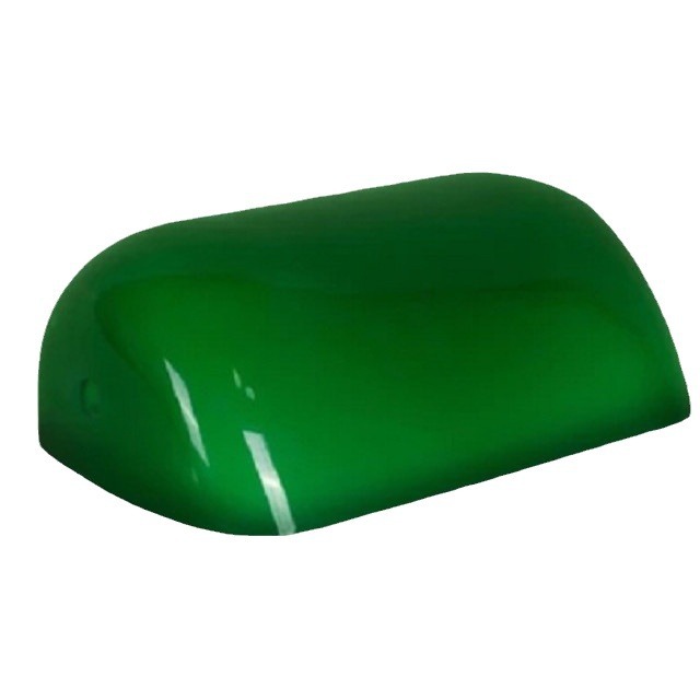 Verde esmeralda Blanco Naranja Negro Producto soplado artificial de primera clase República de China Lámpara de mesa de banco retro Pantalla de vidrio