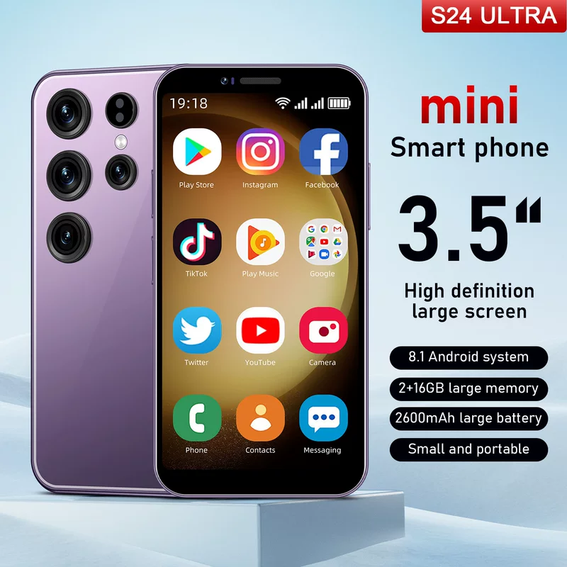 Умный четырехъядерный компактный мобильный телефон, 4G, Android, 3.5 дюйма
