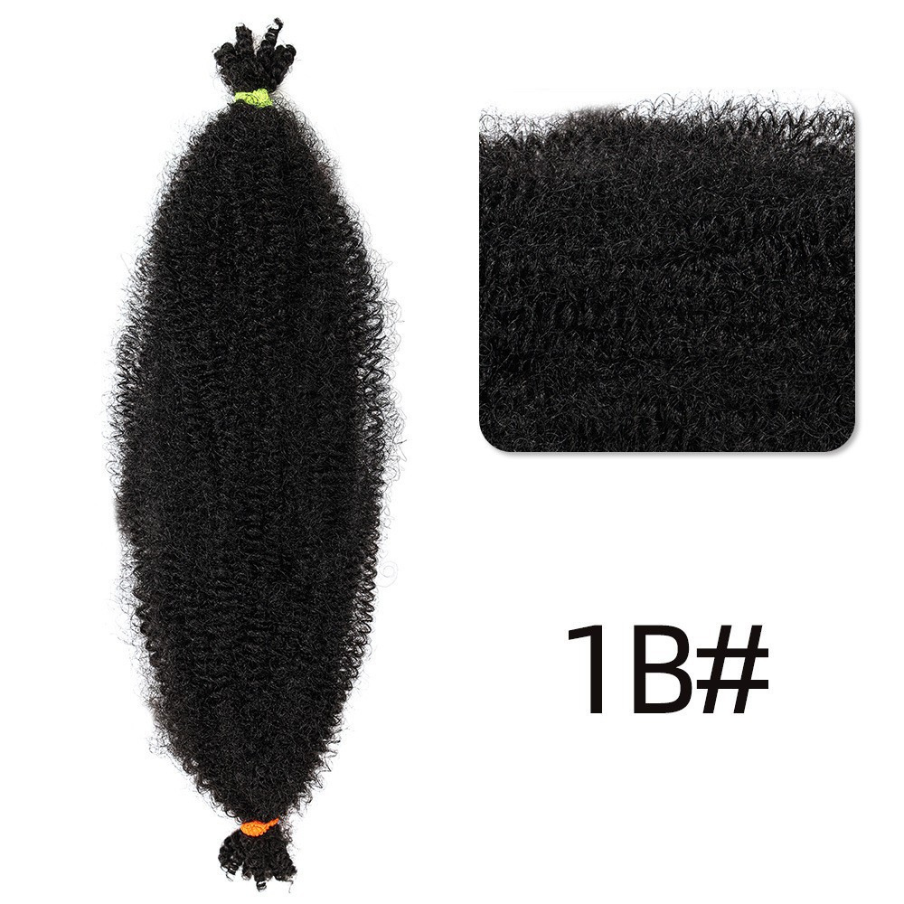 Transfronterizos rizos orugas africanas primavera Afro kinky twist pelucas al por mayor