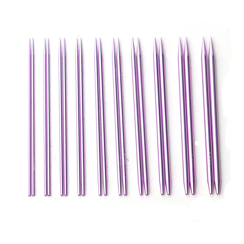 Herramientas de tejer QVCBF aguja de alargamiento 15cm desmontable de alúmina aguja de anillo aguja de suéter aguja de anillo aguja set