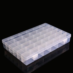 取り外し可能な36グリッド透明プラスチックボックスアクセサリービーズ収納部品整理ボックス電子部品包装ボックス