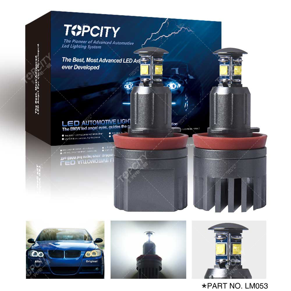 Apply to BMW LED Angel eye E92 H8 40W XTE Aperture bulb refit E82 E60
