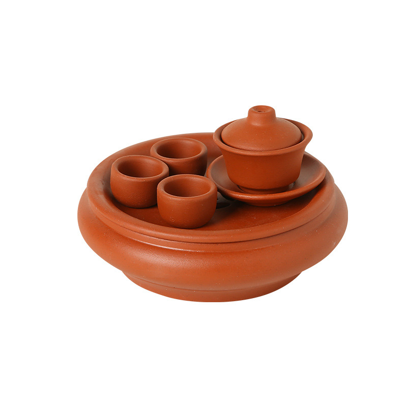 Interacción padre-hijo mini Chaoshan kung fu juegos de té nostálgico simulación juegos de té mini juegos de té tipo almacenamiento de agua pequeño juego de té