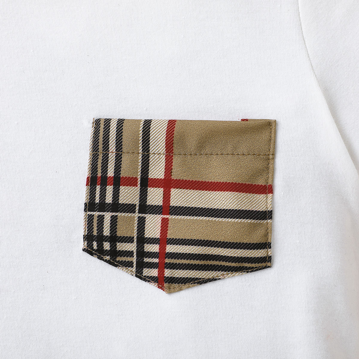 Summer New Boys Solid Short sleeved Top+Checkered Shorts Two piece Fashion Casual Set_voghion.com