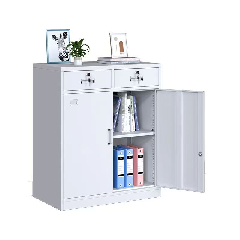 armario de archivos de oficina de hoja de hierro resistente al óxido con cerradura de piso armario de acero abierto tipo cajón armario de almacenamiento bajo