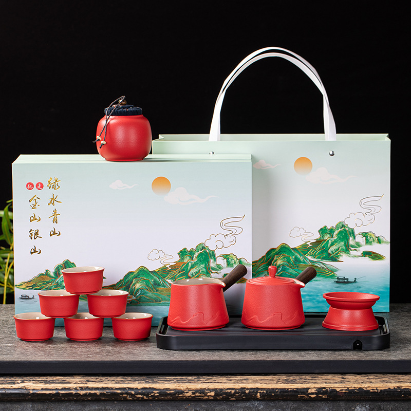 플레이트와 레드 사이드 팟 디럭스 세트