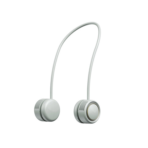 New leafless hanging neck fan lazy usb silent hose winding storage portable hanging neck small fan cross-border