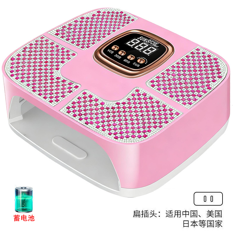 160W alta potencia manicure lámpara diámetro de alta calidad manicure luz de terapia de almacenamiento inteligente inducción manicure pegamento lámpara de horneado manicure