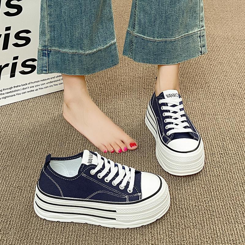 Zapatos de lona de comercio exterior de tamaño grande transfronterizo nuevos zapatos blancos image 2