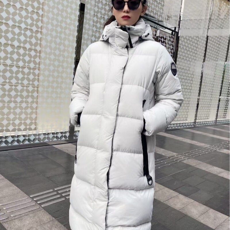 Long down Jacket by Byward Black Label Parka Winter Coat for Women, Same Style as Canada's High-End Version