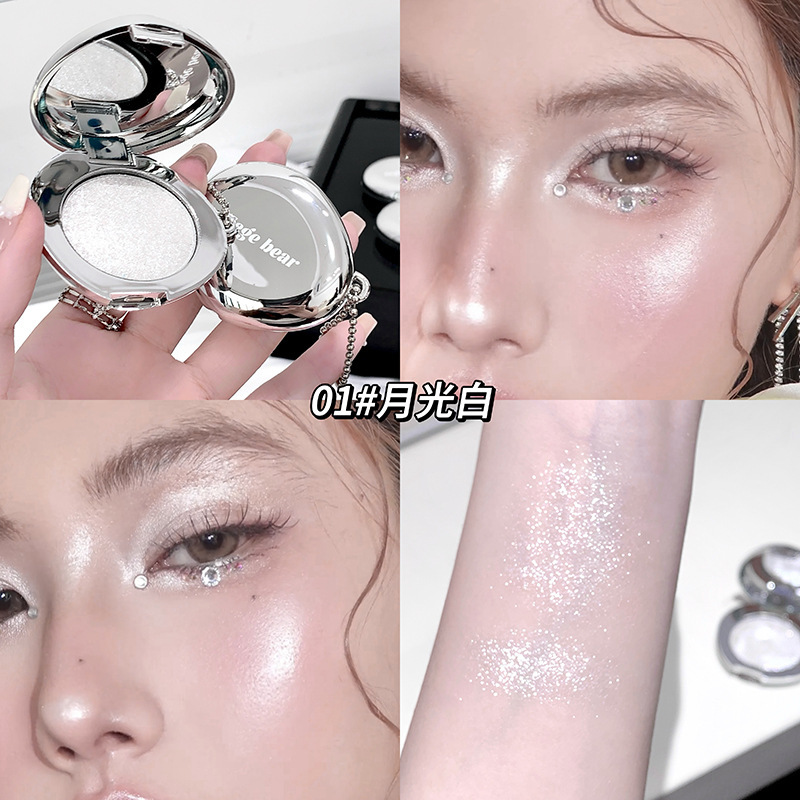 Nuevo producto Gege bear Star Diamond Fluorescent Highlight Paste textura de mandioca brillo facial perlado estereoscópico gusanos de seda de cama image 7