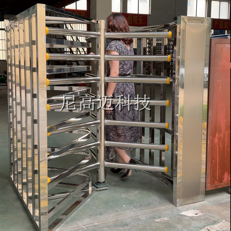 半高单向门源头工厂现货 衢州火车站景区进出口闸机 人行手推转闸