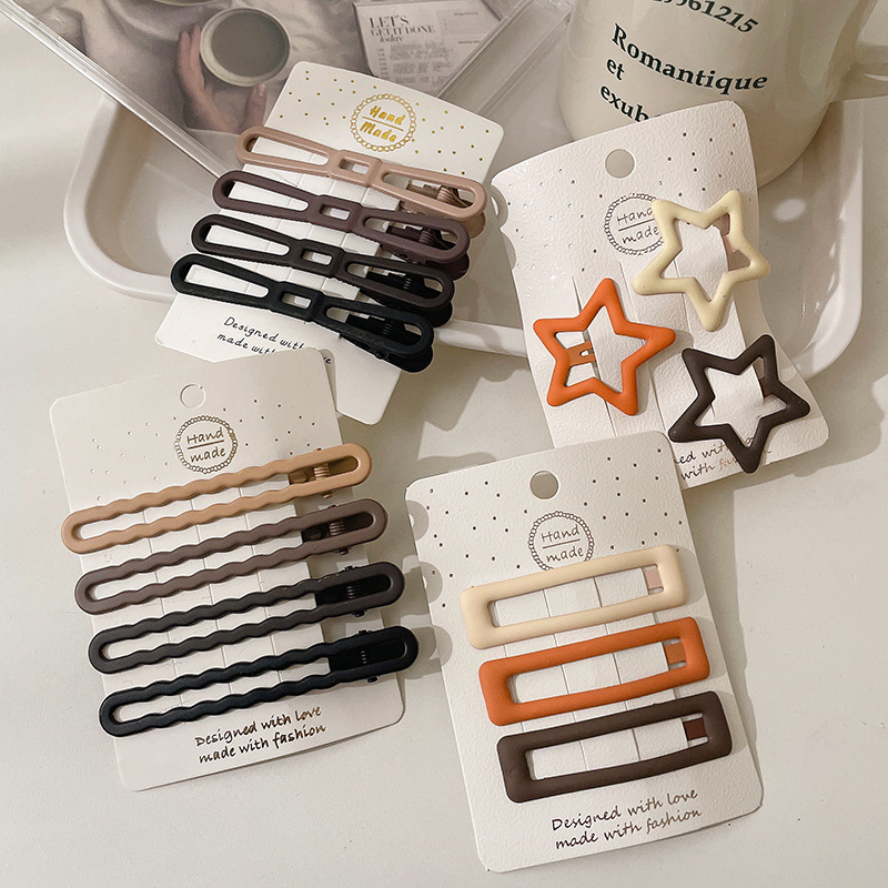 Lindo leche marrón pato clip frente hembra flequillo horquilla accesorios de pelo BB clip horquilla pequeño clip tocado