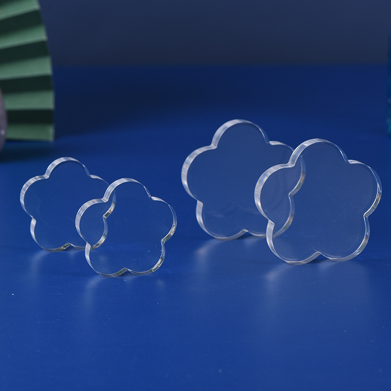 透明方形圆形亚克力板拍照摄影道具饰品美妆搭配摆件柜台装饰背景