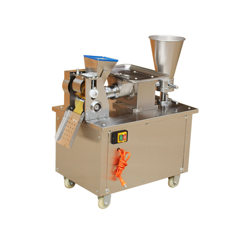 Máquina para hacer dumplings totalmente automática de acero inoxidable, fabricante de máquinas multifuncionales comerciales para hacer 80 dumplings, máquina para hacer dumplings imitación hecha a mano