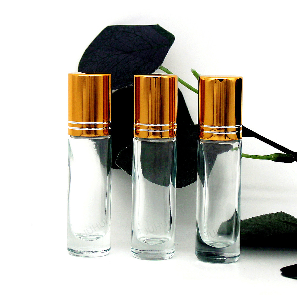 现货优惠6ml玻璃滚珠瓶 走珠瓶 滚珠精油瓶 汽车香水分装瓶