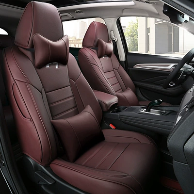 Modelə uyğun (Original) oturacaq örtükləri: Five-Seater Fully Surrounded Car Seat Cushion - coffee-deluxe-edition-wear-resistant-leather