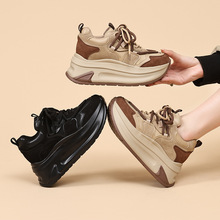 2025新款个性老爹鞋女款内增高女式休闲鞋子女鞋百搭厚底阿甘鞋