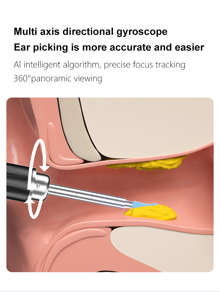 Stuzzicadenti visivo intelligente per bambini, strumento multifunzionale per la pulizia delle orecchie con luce ad alta definizione, vendita calda transfrontaliera_voghion.com