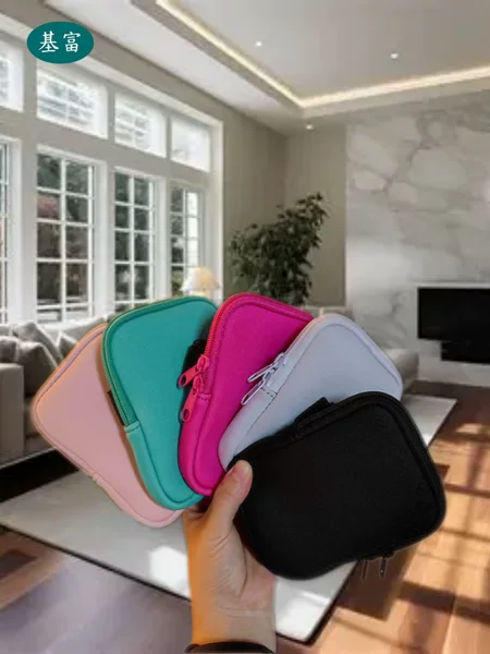 Customized Ice Cup Coin Purse Diving Material Coin Key Storage Bag Spot Solid Color Amazon Hot Selling
