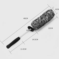 Plush Car Wheel Brush Microfiber Dust Duster Home Car Wash Supplies Cleaning Brush Tire Brush