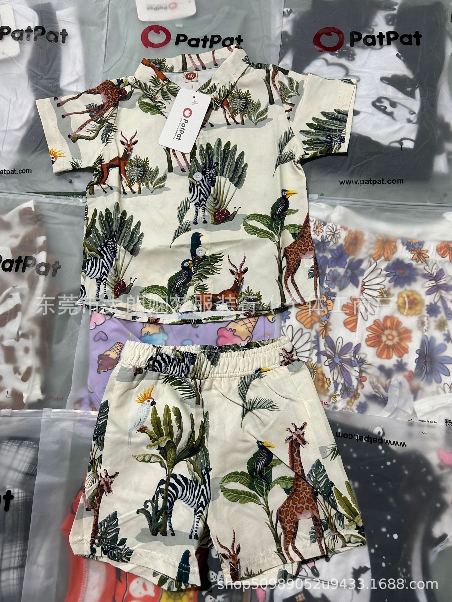 Patpat sets de ropa infantil comercio exterior transfronterizo Patpat sets stock tail container fuente al por mayor