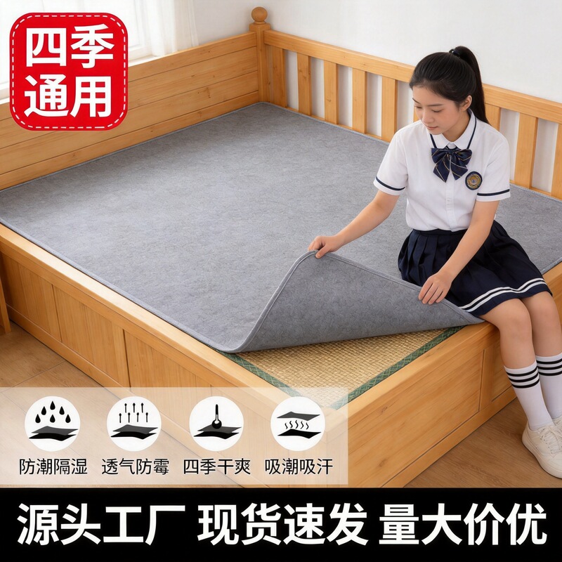 Thickened 5mm Felt Moisture-Proof Mat, Student Dormitory Tatami Moisture-Proof and Mildew-Proof Edge-Sealed Mattress, Ready for Direct Delivery