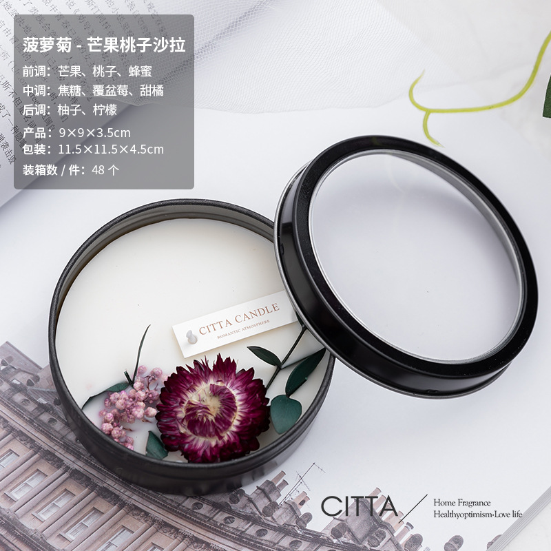 flores secas, frutas, flores, velas naturales, decoración de Navidad no tóxica, adornos, festivales, como regalos, regalos, embalaje de alta calidad