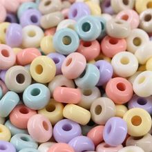 钥匙扣串珠奶油色算盘珠14mm亚克力车轮珠diy手机绳发绳饰品配件