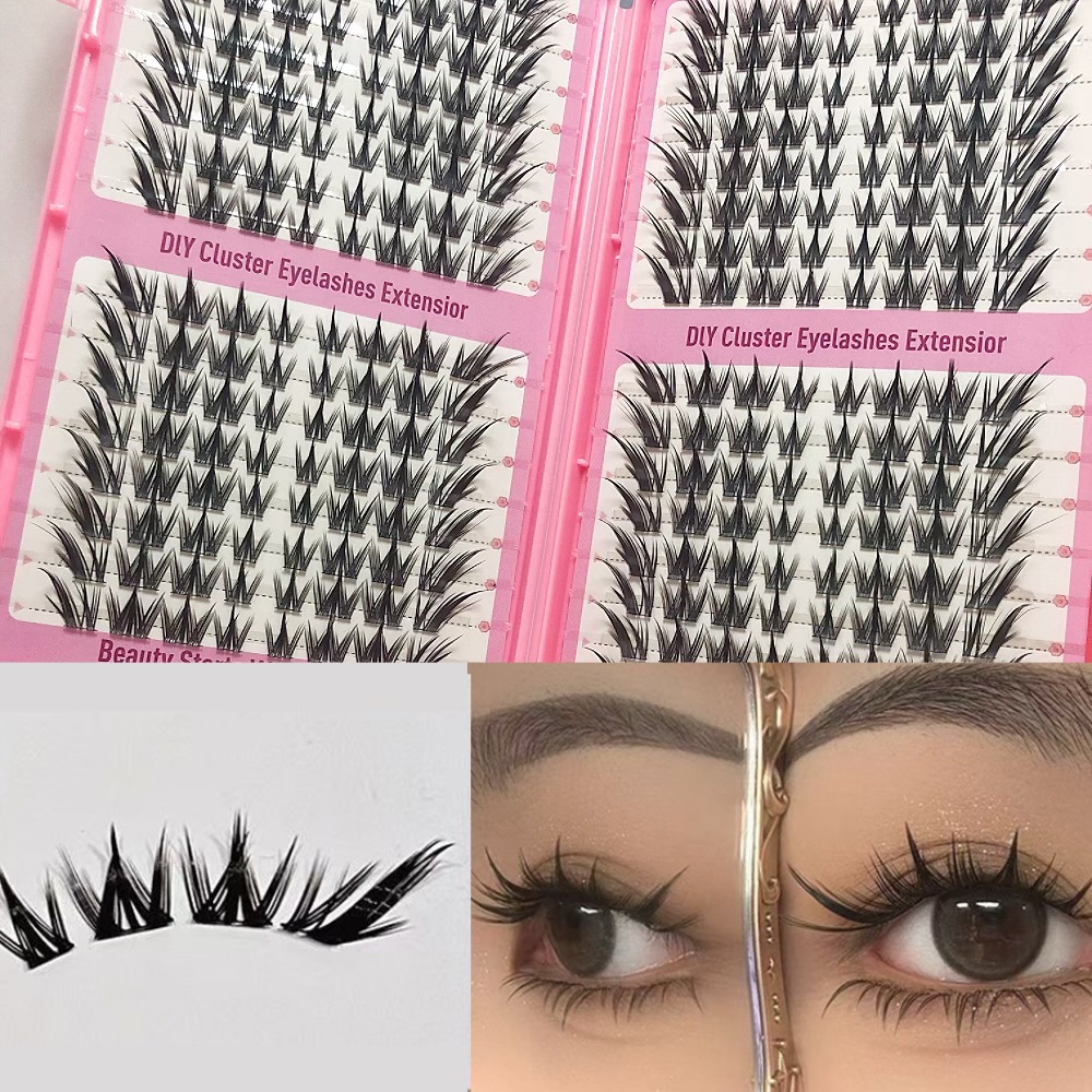 Transfronterizas pestañas falsas 30 - 100D comercio exterior caja de pestañas gruesas con pinzas de pegamento conjunto de pestañas falsas