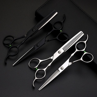 Bamboo barber scissors factory direct wholesale hairdressing scissors household scissors flat scissors teeth scissors stainless steel scissors